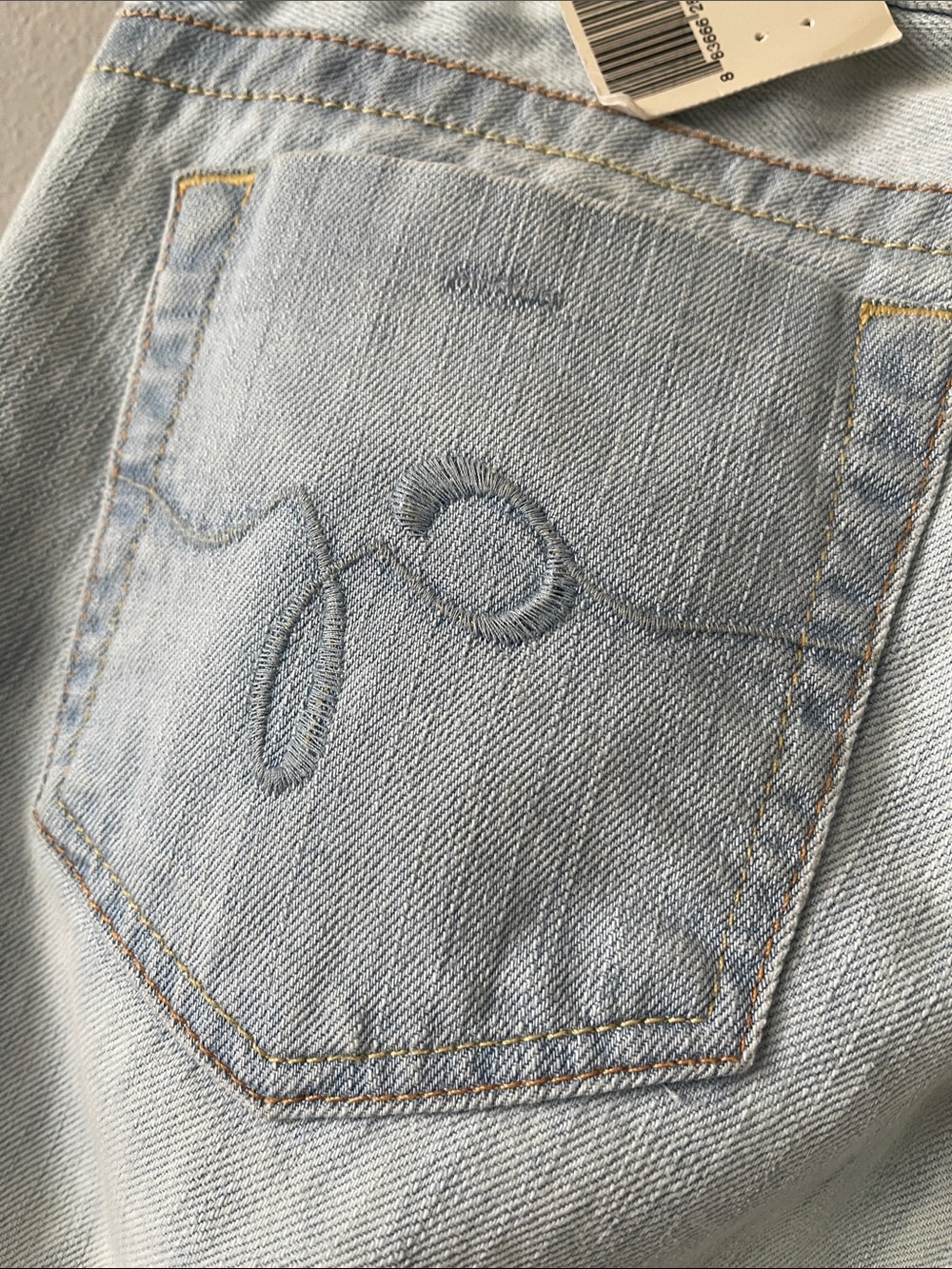 GUESS NEW Y2K Daredevil Bootcut Flare Jeans 29 light blue denim - Picture 12 of 12